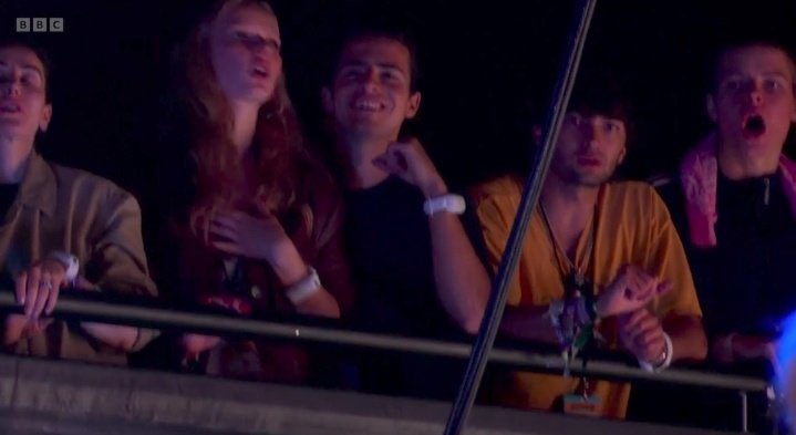 Dakota Johnson, Apple Martin &amp; Moses Martin spotted at #ColdplayGlastonbury ⛺️🎶🩵 supporting <a href="/coldplay/">Coldplay</a>’s Chris Martin