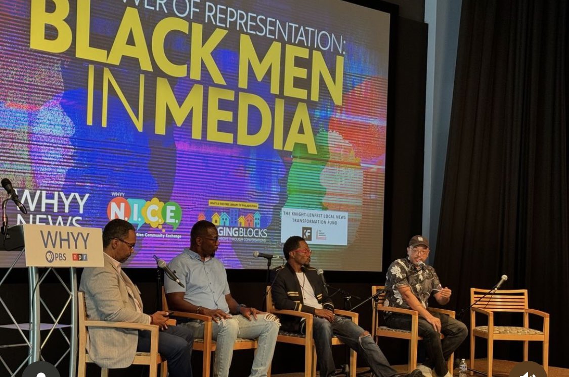 DMRLLC's tweet photo. I’m grateful to share my voice  at the WHYY Studios for the Black Men in Media Summit! 

Thank you Eric Marsh

#media #blackmedia #blackmeninmedia #writers #journalist #podcast #photographers #videography #television #radio #voice #powerful #impact #networking https://t.co/GaCIwEq1ne