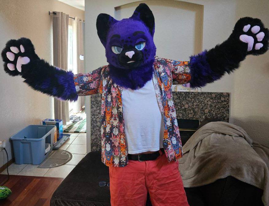 bnhoit21's tweet photo. I may have missed #FursuitFriday but hey… it issss CATerday! 

Maker: @StitchedonMayne https://t.co/rYlfowRfIp