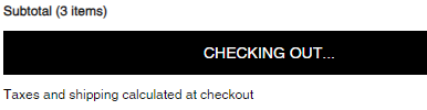 _Fiiiiin's tweet photo. @Elwood_Clothing Hi! Your site's checkout button is not working :( It is stuck on "checking out" and has been this way all day. https://t.co/V50Hdl7I3R