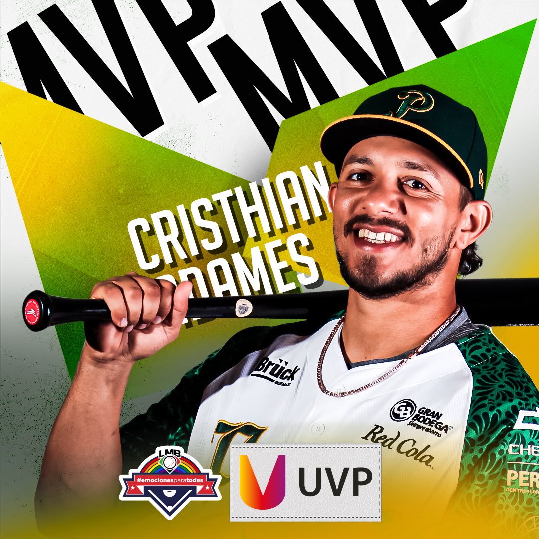 MVP 🌟 MVP 🌟 MVP 🌟 MVP 🌟
Cristhian Adames es la bujía ofensiva y defensiva de la Novena Verde en el primero de la serie. 🤩
De 5-3 con 3 producidas y concretando el último out para conseguir el triunfo. 🔥
<a href="/UVP_Puebla/">UVP Campus Puebla</a> 👨🏻‍🏫
#CaminoAlBi ✌🏼