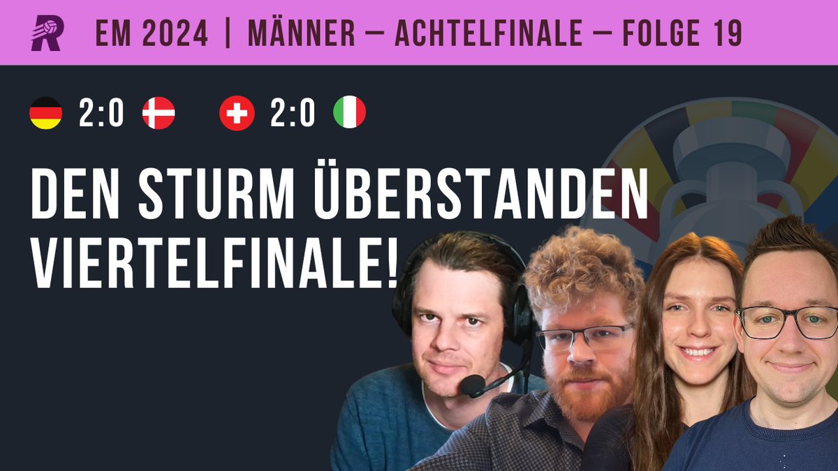 Rasenfunk (@rasenfunk) on Twitter photo Blitz und Donner, aberkannte Tore und Schreckmomente: Mit viel VAR und noch mehr Antonio Rüdiger besiegt Deutschland Dänemark. Italien dagegen ist ausgeschieden und das verdient. Wir besprechen beides mit <a href="/MartinRafelt/">Martin Rafelt</a>, <a href="/kalorineki/">Karoline Kipper</a> und Christian Bernhard: rasenfunk.de/nationalteams/… Blitz und Donner, aberkannte Tore und Schreckmomente: Mit viel VAR und noch mehr Antonio Rüdiger besiegt Deutschland Dänemark. Italien dagegen ist ausgeschieden und das verdient. Wir besprechen beides mit <a href="/MartinRafelt/">Martin Rafelt</a>, <a href="/kalorineki/">Karoline Kipper</a> und Christian Bernhard: rasenfunk.de/nationalteams/…