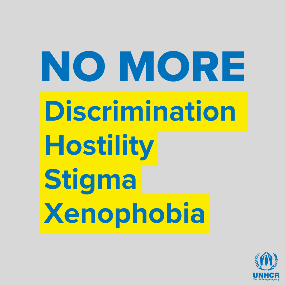 Refugees's tweet photo. On #SocialMediaDay, let's say #NoToHate by challenging harmful rhetoric and stereotypes about refugees with facts and empathy.

Together, we can build a more welcoming world where refugees can find #HopeAwayFromHome. https://t.co/lBMJd1wdO5