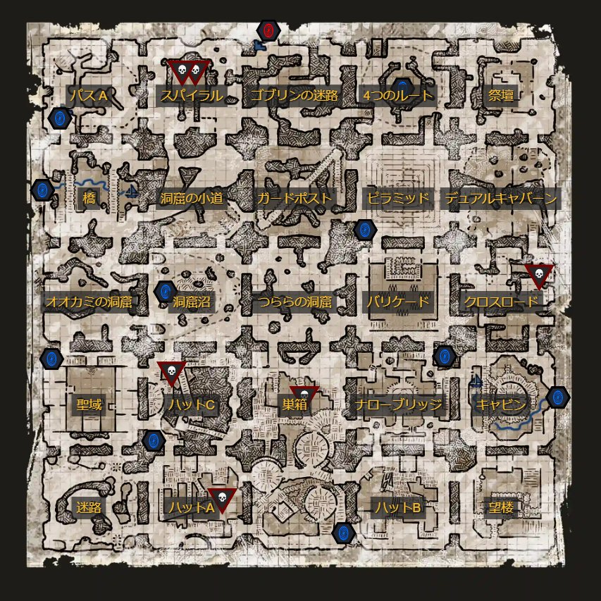 クエストの場所がわからない人向けMAP 海外wikiの雑な翻訳だけどかなり