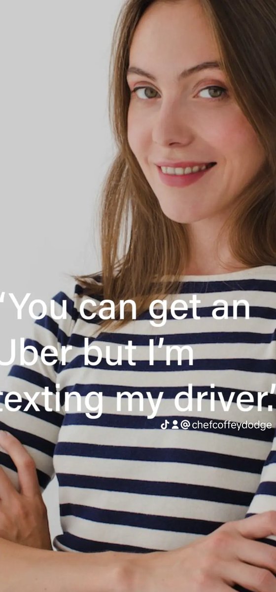 Omg u can text and drive haha fuck uber