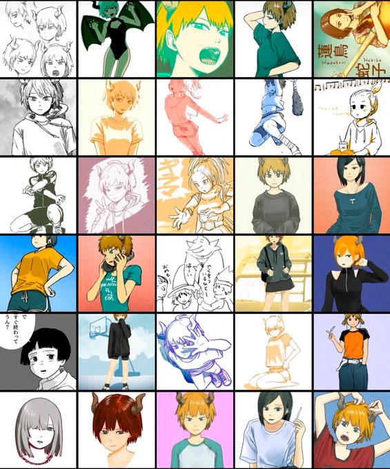 #今月描いた絵を晒す 

今月は30枚でした!

平日描けないフラストレーションを土日で回収するスタイル!
この土日は日曜午前にしてすでに6枚描いた…(›'ω`‹ ) ゲッソリ
未アップ分も小出しにアップしていきます〜 