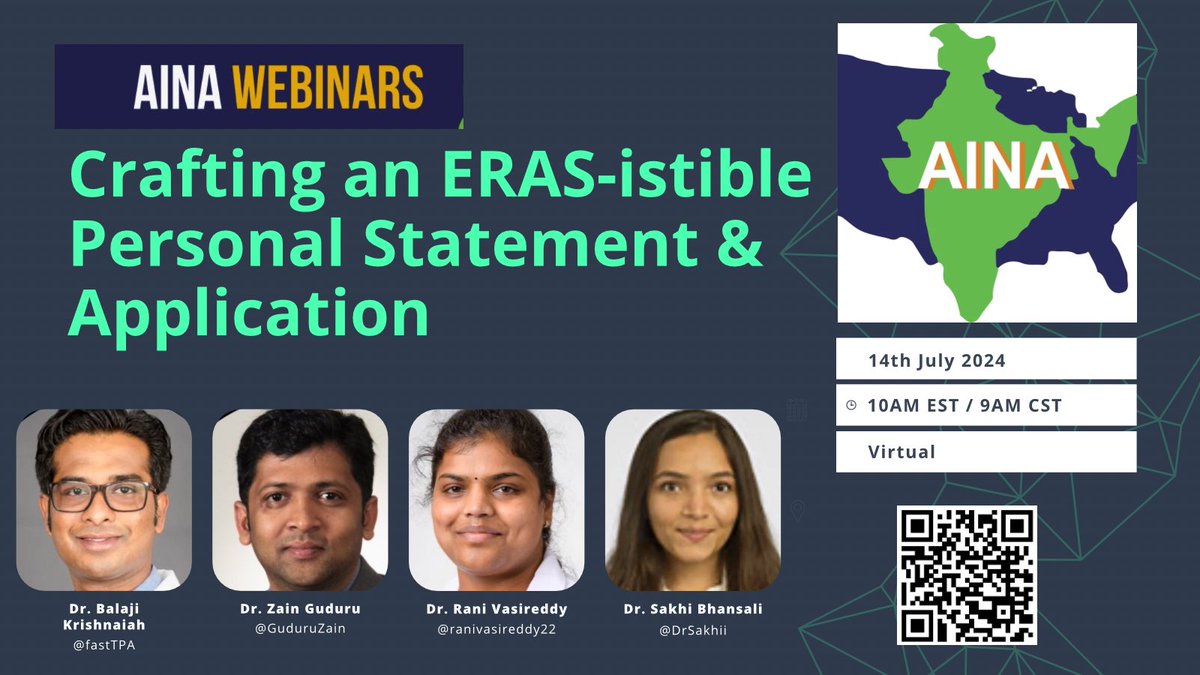 Prashant A Natteru (@natterup) on Twitter photo 🚨 Announcement🚨
For the #IMGfutureneurologists out there, the wait is over!
👉 4aina.com/event-5782100
Remember to submit your questions for the panelists at signup.
<a href="/NMatch2025/">NeurologyMATCH2025</a> <a href="/ProjectImg/">Project IMG ™</a> <a href="/Inside_TheMatch/">Inside The Match</a> <a href="/IMG_Advocate/">Advocates for IMGs</a>
#AINAWebinars #ERAS #Neuromatch #NeurologyProud 🚨 Announcement🚨
For the #IMGfutureneurologists out there, the wait is over!
👉 4aina.com/event-5782100
Remember to submit your questions for the panelists at signup.
<a href="/NMatch2025/">NeurologyMATCH2025</a> <a href="/ProjectImg/">Project IMG ™</a> <a href="/Inside_TheMatch/">Inside The Match</a> <a href="/IMG_Advocate/">Advocates for IMGs</a>
#AINAWebinars #ERAS #Neuromatch #NeurologyProud