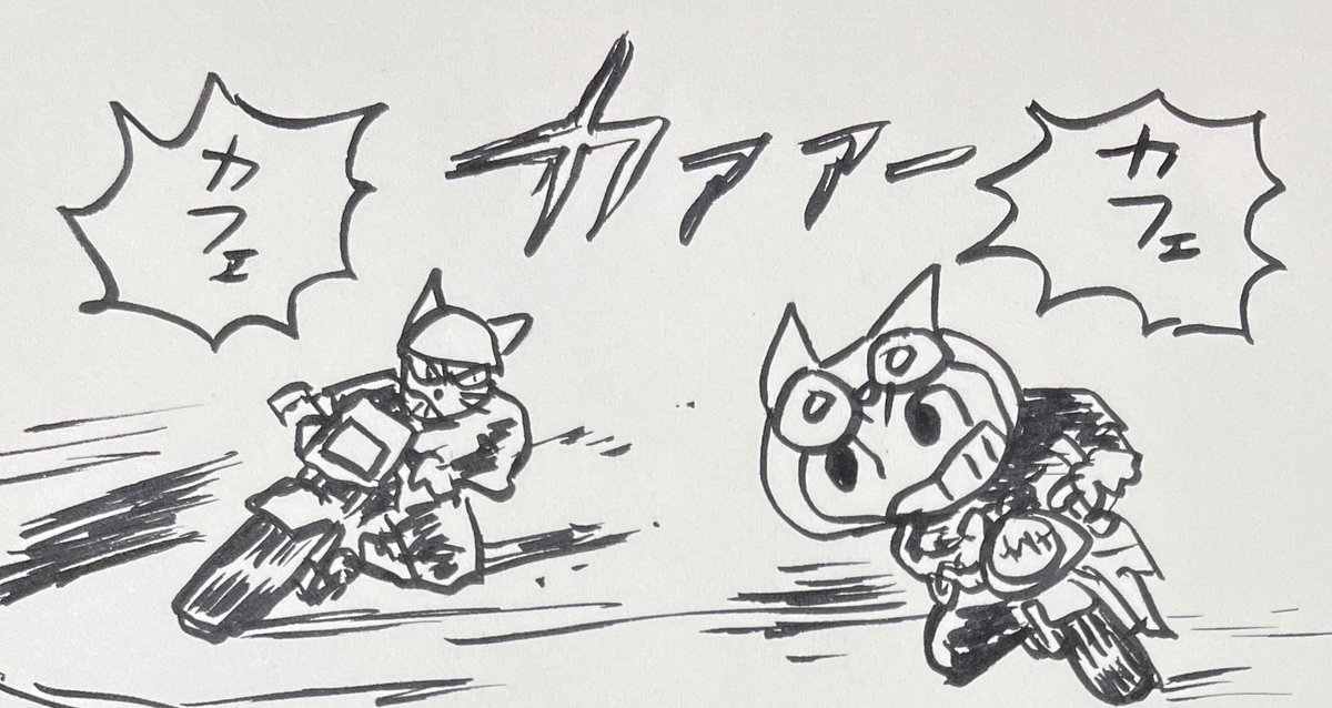 #今月描いた絵を晒そう
ジムニー以外。
カフェレーサー、カタナ、イナズマ、トライアンフ。
バイクばかりではないか。 