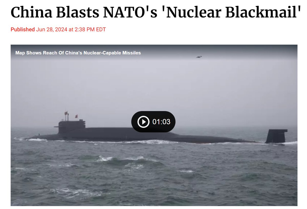 zhao_dashuai's tweet photo. China must increase our active nuclear warheads to 1500, eventually to 5000.

We must also scrap the "No First Use Policy". Only then can we properly confront the US hegemony and NATO nuclear blackmail.

You cannot reason with Anglo bandits, they see altruism as weakness. https://t.co/bcLIfKNXmw