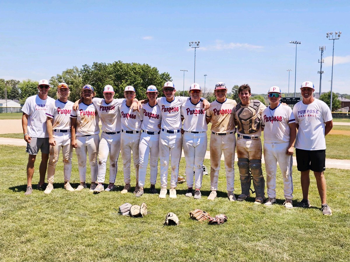 MPurposeBall's tweet photo. Purpose Baseball Season has been in full swing this summer! The Boys have enjoyed some good wins and great times of fellowship and discipleship! We have seen our 17U group get victories against Oklahoma teams as well as teams from Texas, Arkansas, Colorado, and Washington! https://t.co/Z99MHjsrls