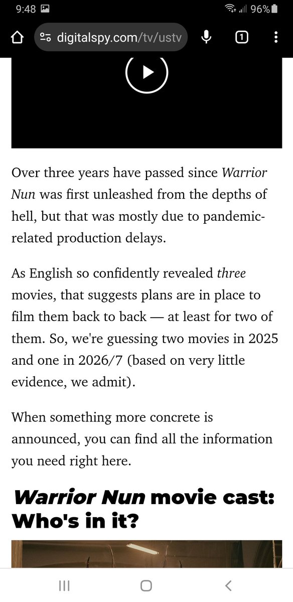 michael_shards's tweet image. #SaveOURWarriorNun #WarriorNun Here are some screenshots with information I found from May 2024. The website which has the full article is here: digitalspy.com/tv/ustv/a41933… 
I hope this gives fellow fans some hope 🙏
