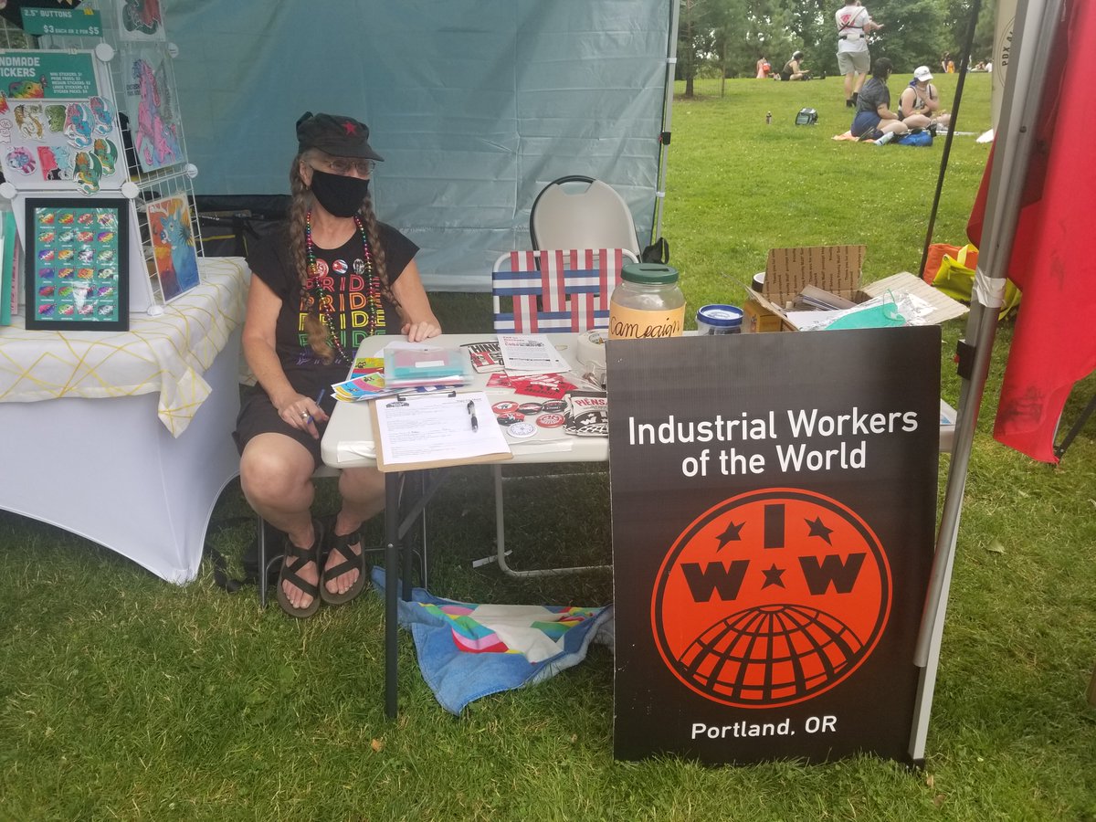 We had a  blast tabling at Rad Pride this weekend! Thank you to the organizers,  everyone who stopped by to chat, and a big thank you to the person who  let us share their canopy. Can't wait for next year's event!