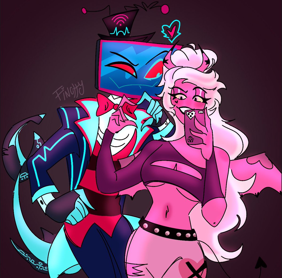 Finchybobitchy's tweet photo. my one and only contribution to the #StaticPop community. because fuck it vox and verosika is cute sue me https://t.co/lkYNd2QXvx
