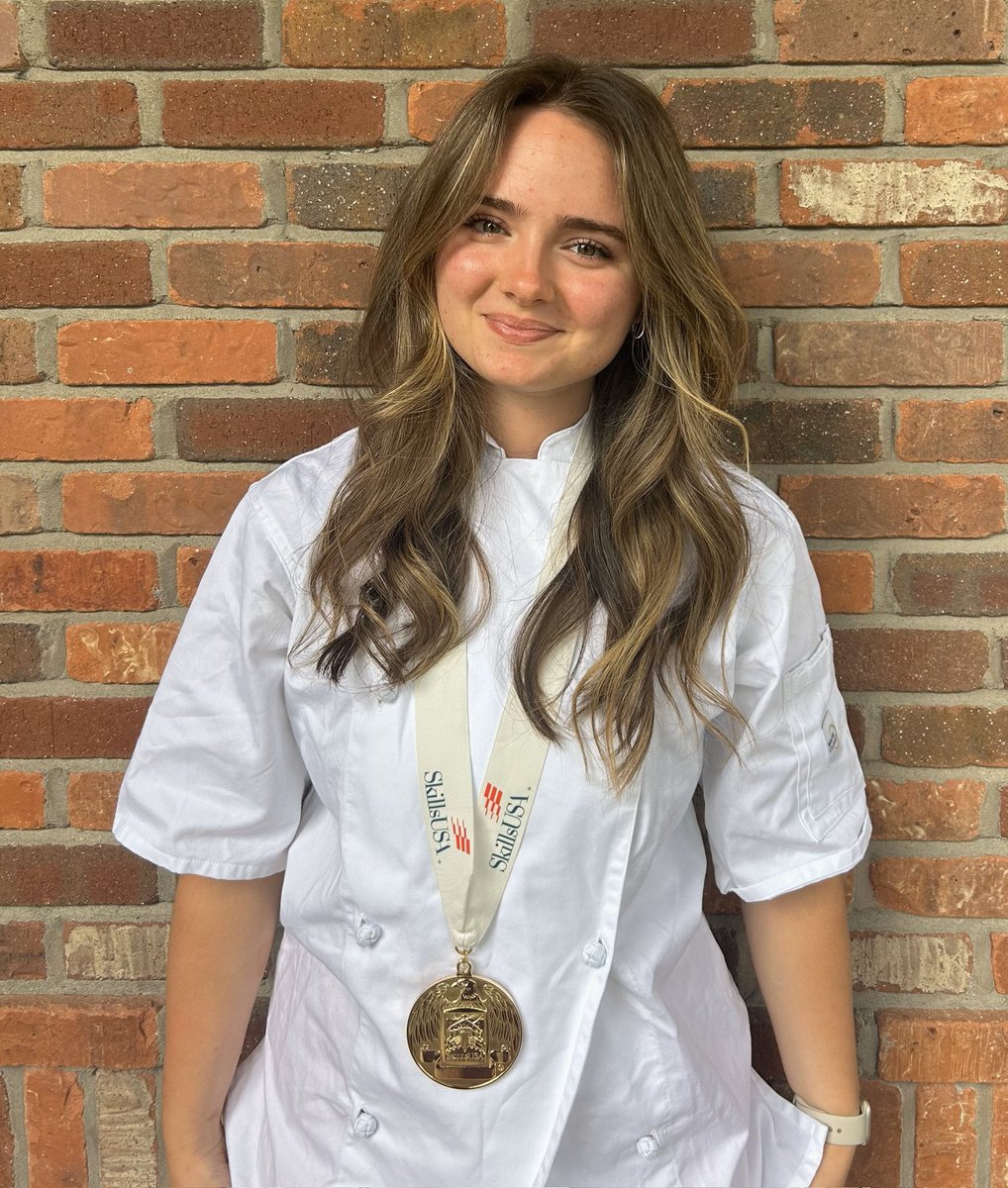 Congratulations to Sydney (1st Place, Baking and Pastry) at SkillsUSA National Contest.