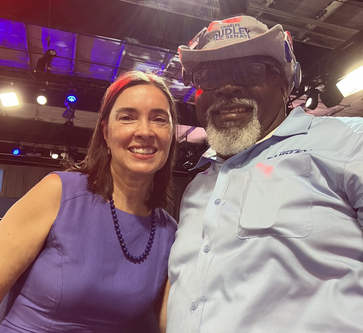 It was great to see NC Supreme Court Justice Anita Earls at the post-debate rally in Raleigh Friday. I so admire her commitment to fairness and equal treatment for all under the law.