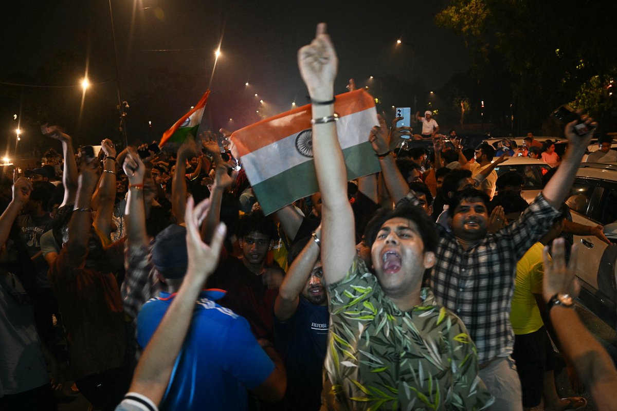 ICC's tweet image. An almighty party in New Delhi 🥳

#T20WorldCup