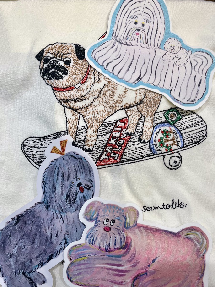 marbleSUD_shimo's tweet photo. 🐻❄️Cyilabo展 本日最終日❣️🐶
本日のラインナップは、全て個数制限なくお求めいただけますよ✨
一番人気は白いワンちゃんのポストカード💓
ポストカードは550円ですよ〜👀💨
ご来店お待ちしております🌟
糸きち なぎ ねねち
#マーブルシュッド #下北沢 #Cyilabo https://t.co/etjsBUZk3q