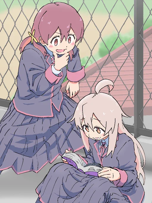 「(百〇姫の)新連載、結構面白ぇよ」 「ほほぅ?」 #おにまいお絵描き