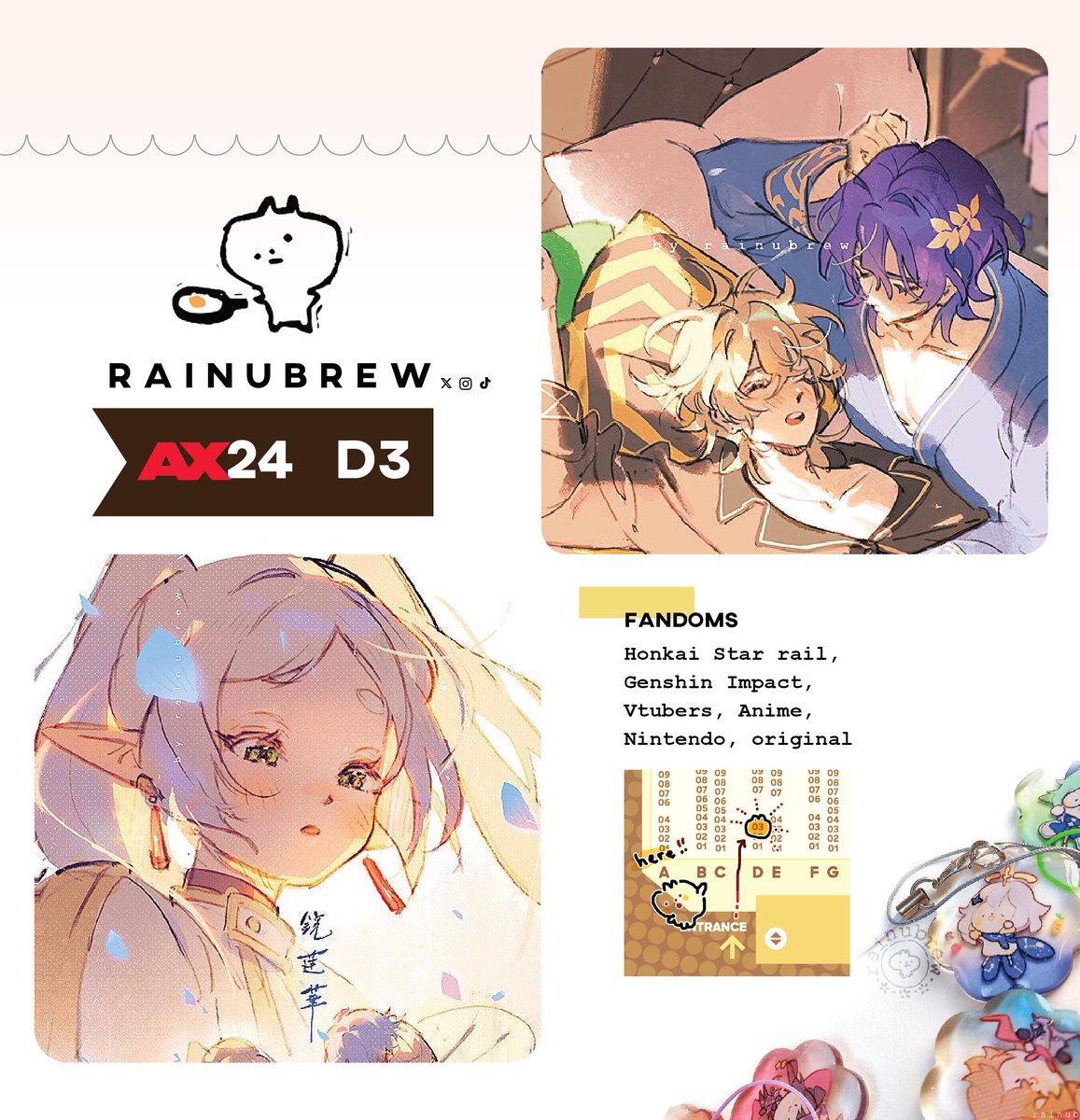 ✨AX Catalog Come see my yaoi art at #AX2024 #AXartistalley2024 table D3 ‼️