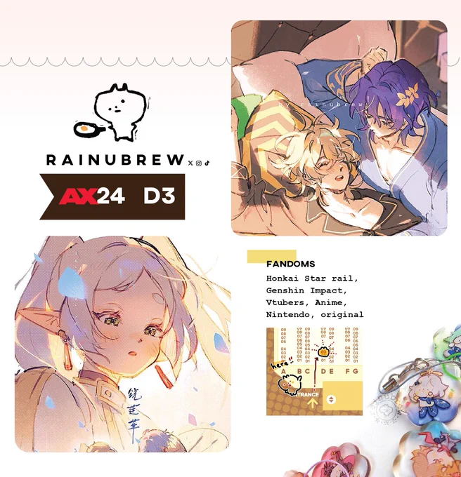 ✨AX Catalog Come see my yaoi art at #AX2024 #AXartistalley2024 table D3 ‼️