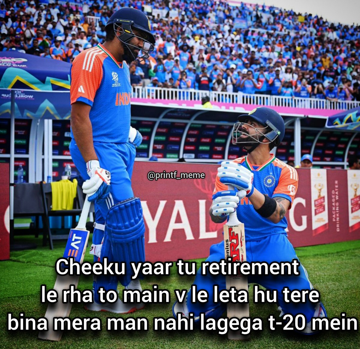 IamProudHindu_'s tweet photo. @pbillore141 END OF AN ERA 💔

#Rohirat #ViratKohli𓃵 #RohitSharma𓃵 https://t.co/EEvFw6MsRG