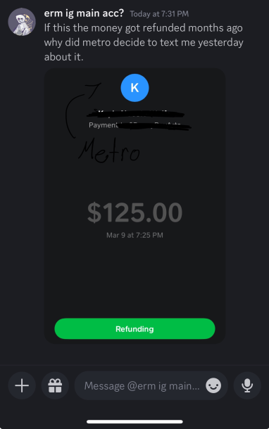 Metronome_vr's tweet photo. @FresaCow @AngelY0l0 More info: They scammed us of 165$ and doxxed Hive in the process. (The picture of the payment was NOT censored in the original post and it had Hive's full legal name visible) https://t.co/tPf4ugf28z