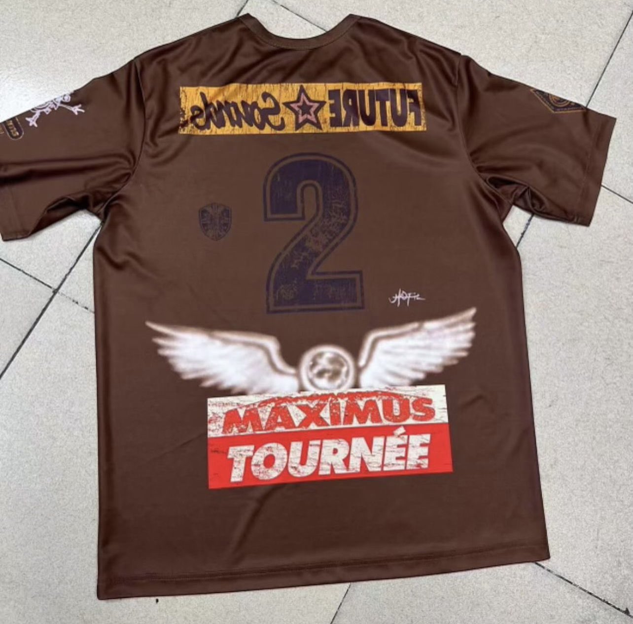 ウェア Travis Scott Circus Maximus SoccerJersey Travis Scott Circus Maximus Soccer Jersey Brown Men's - FW24