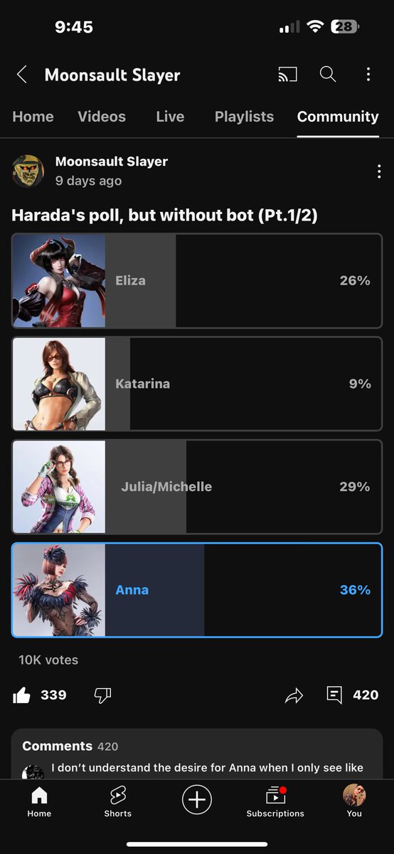 lucioahmed90's tweet photo. Anna was definitely the real winner 
This none bot poll said it all. 
#tekken8 #annawilliams #tekken #annagang #nonbot https://t.co/2fiYxUDfIk