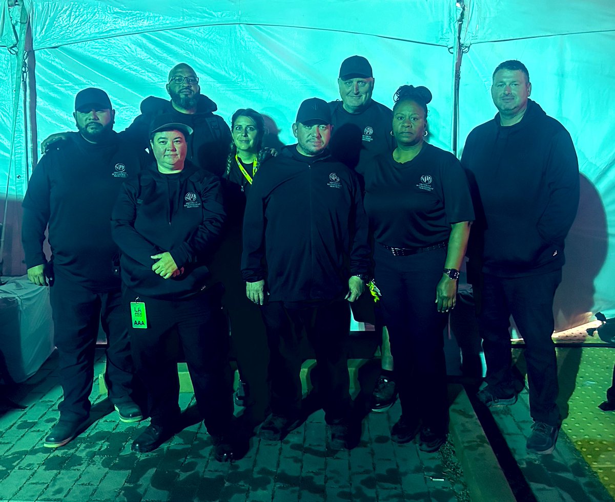 NPBCompaniesInc's tweet image. The 2024 @lapride consulting team. Mando, Mickey, Jarred, Brittany, Mike, Shawn, Shonna and project lead George, your hard work was noticed by everyone. Great job!  #NPBCompanies #SecurityConsulting #LAPride #Family