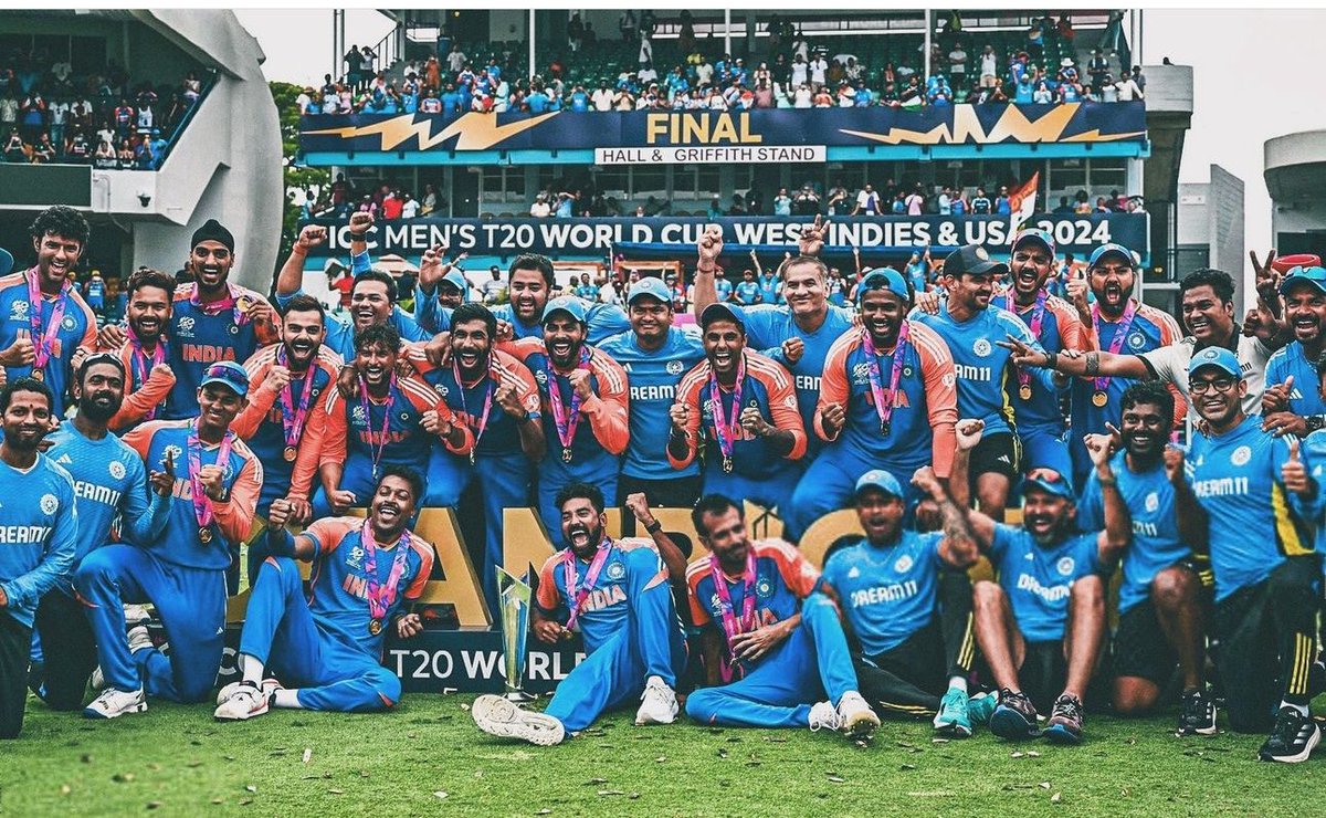 harbhajan_singh's tweet photo. Good Morning 🇮🇳🏆🏏 CHAMPION2024 https://t.co/2ap8BFgKPS