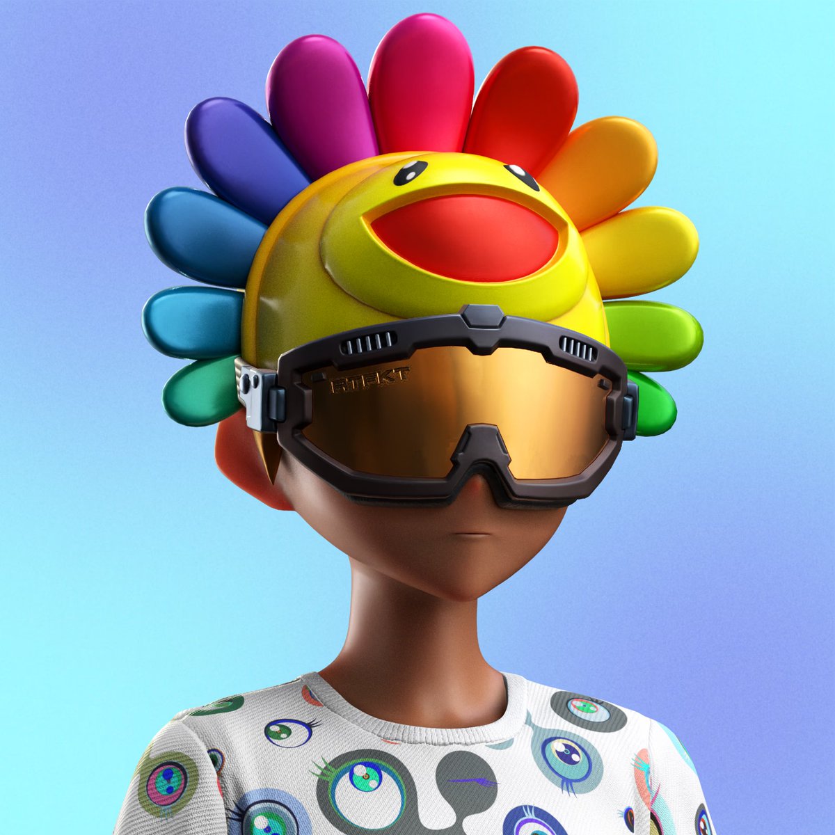New #pfp who dis
Been eyeing this <a href="/takashipom/">takashi murakami</a> Flower Hat grail trait for such a long time, so snagged his twin too

Thanks to <a href="/sarahxsneaks/">Sarah</a> for the awesome deal! 

More Clone/Flower fam follows so I can follow back
<a href="/RTFKT/">RTFKT</a>