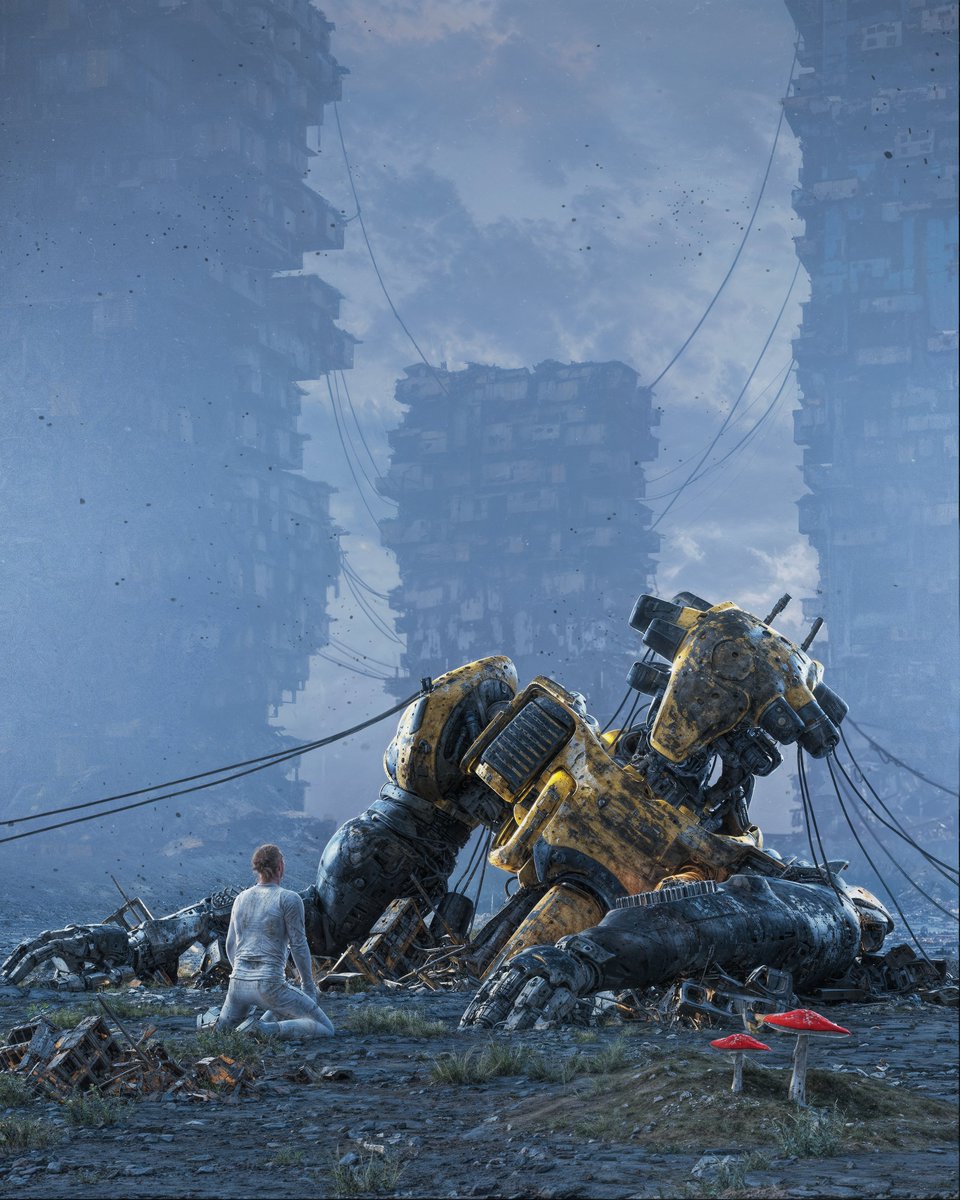 beeple's tweet photo. BROKEN FRIEND https://t.co/WDEUcJqkXX
