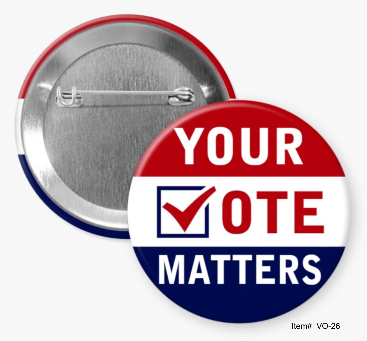 Are you ready to show your support for the importance of voting? Order a "Vote" Button from Hommel's Buttons. It is the perfect way to express your passion for democracy. Here are four of them.  

Here is the link to all of the "Vote" Buttons:  hommelsbuttons.com/vote-buttons-1