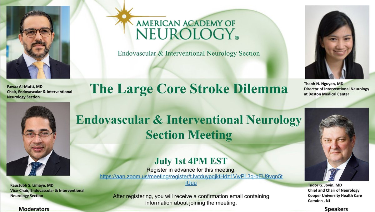 Are you curious how large core trials will affect your practice?
Should all high NIHSS stroke pts be transferred in?
Is there anyone we shouldn't take?
What is the role of advanced imaging?

Join us on July 1st at 4 PM EST to get answers to those critical questions during the