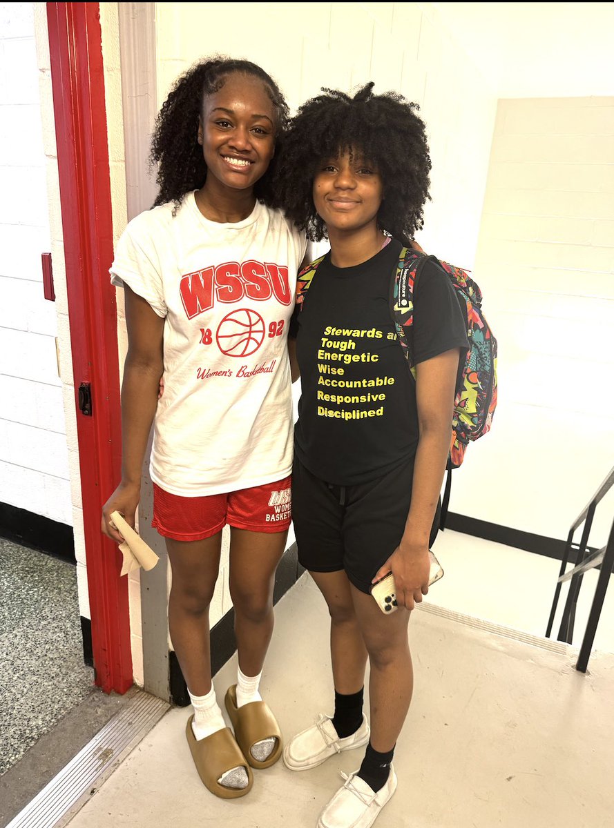 Had a great time at camp with the Winston-Salem women's basketball team. <a href="/chloballer106/">Chloe Williams</a> really stood out; I love the way she plays! Experiencing a college practice was fun too." thank you for the opportunity to come hoop!!! 
<a href="/wssuwhoops/">WSSU Women's Hoops</a> #wssuwbb