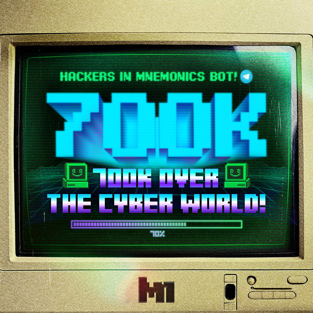 700k users in Mnemonics now - real hacker power, damn impressive.
Exciting new rules and incredible updates await... Rally your friends, stay hyped!

#Mnemonics #Mnemonics_coin #airdrop #HackTheWallet