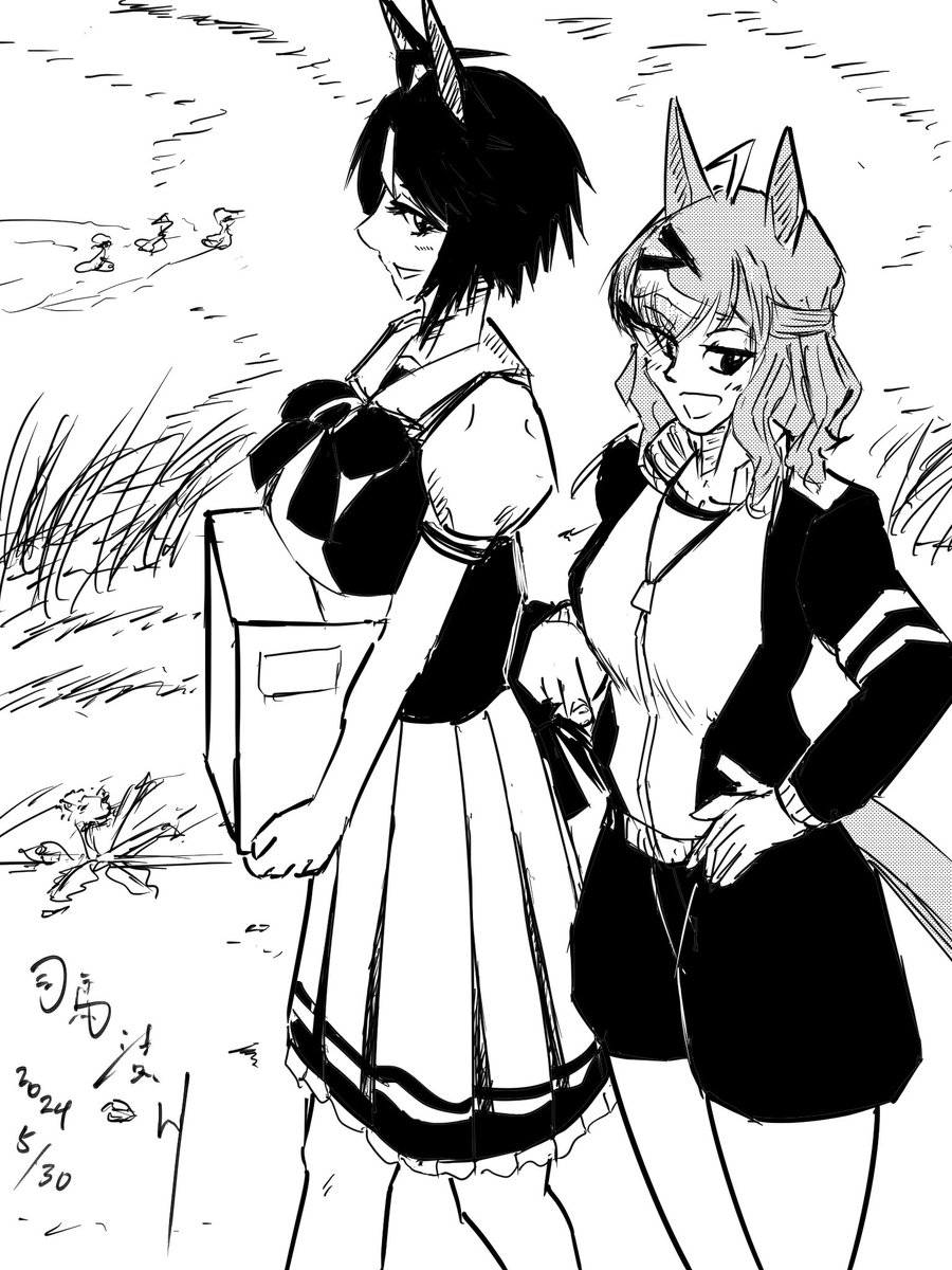 #今月かいた絵を晒そう 今月はもうずっと新時代の扉に脳を支配されていた。もっと描きたいですね。 