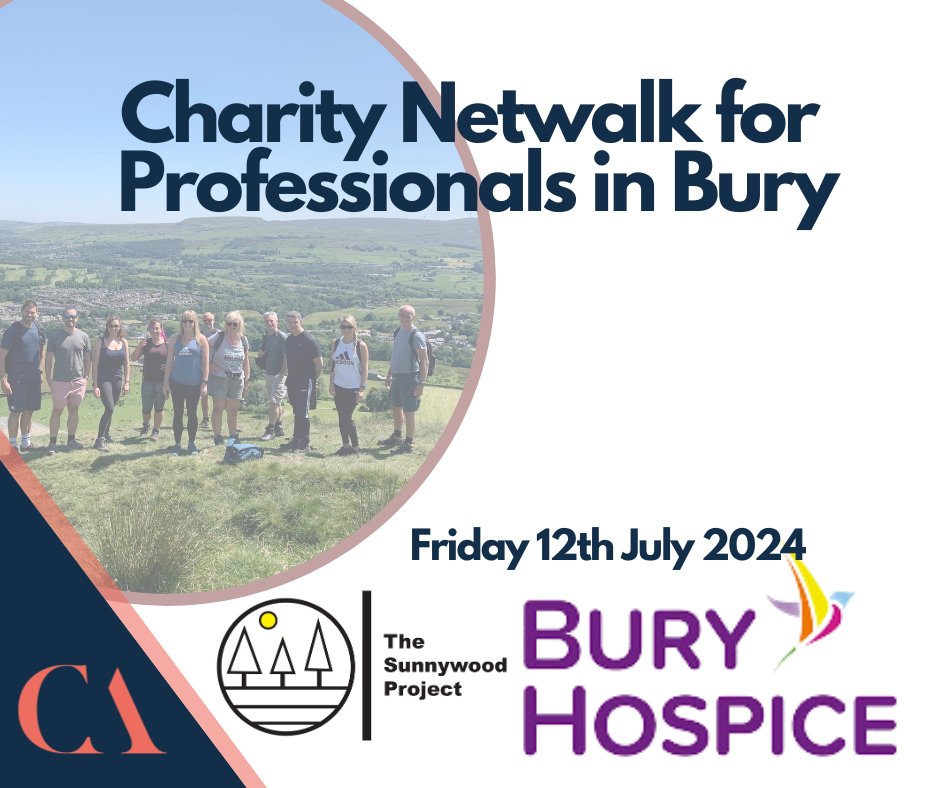 Bury Hospice (@buryhospice) on Twitter photo Join <a href="/CuraAccounting/">Cura Accounting LTD</a> for a 'netwalk' in the countryside lead by <a href="/Thesunnywoodpro/">The Sunnywood Project 🌱</a>.
Netwalking combines uninterrupted 'talk time' with inspirational landscapes. All money raised will go to Bury Hospice.
The Brown Cow, Burrs Country Park, 12th July, 9:30am.
ow.ly/WzI850SltBQ Join <a href="/CuraAccounting/">Cura Accounting LTD</a> for a 'netwalk' in the countryside lead by <a href="/Thesunnywoodpro/">The Sunnywood Project 🌱</a>.
Netwalking combines uninterrupted 'talk time' with inspirational landscapes. All money raised will go to Bury Hospice.
The Brown Cow, Burrs Country Park, 12th July, 9:30am.
ow.ly/WzI850SltBQ