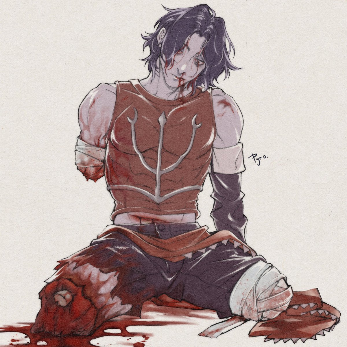 pyro_cri's tweet photo. Game over for Cahara sketch #FearandHunger #fearandhungerfanart #funger #fungertwt #cahara https://t.co/35Io4j88Ak
