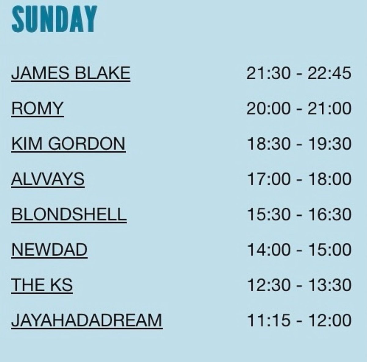 WoodsiesArea's tweet photo. Ooof! Here’s your super Sunday for today’s shenanigans on the Woodsies stage. 

WE. CAN’T. WAIT. 🥳 

#glastonbury2024 #woodsiesareaglastonbury https://t.co/Wxce6ijd06