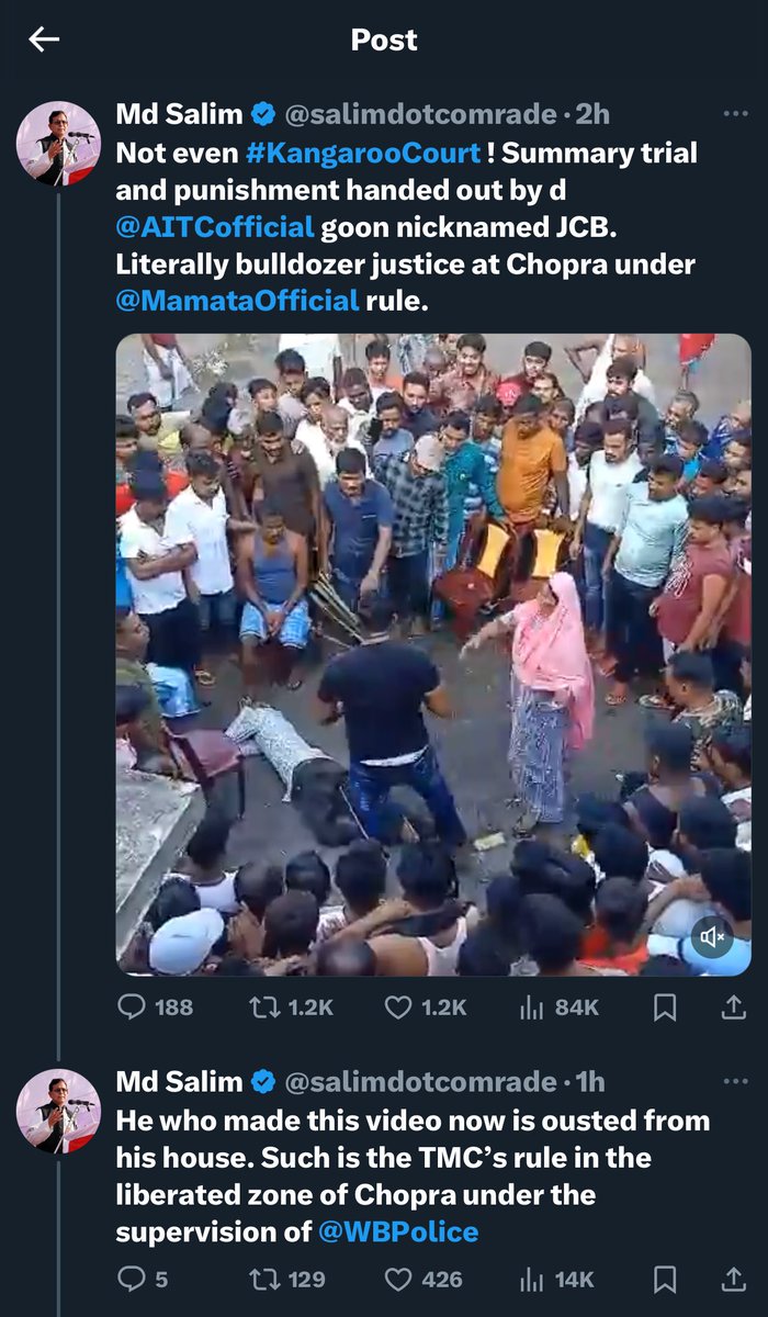 wokeflix's tweet photo. @amitmalviya It’s not a BJP cooked story. Their own I.N.D.I Alliance parters are also fed up with this barbaric regime. https://t.co/UI7It7h5Vy