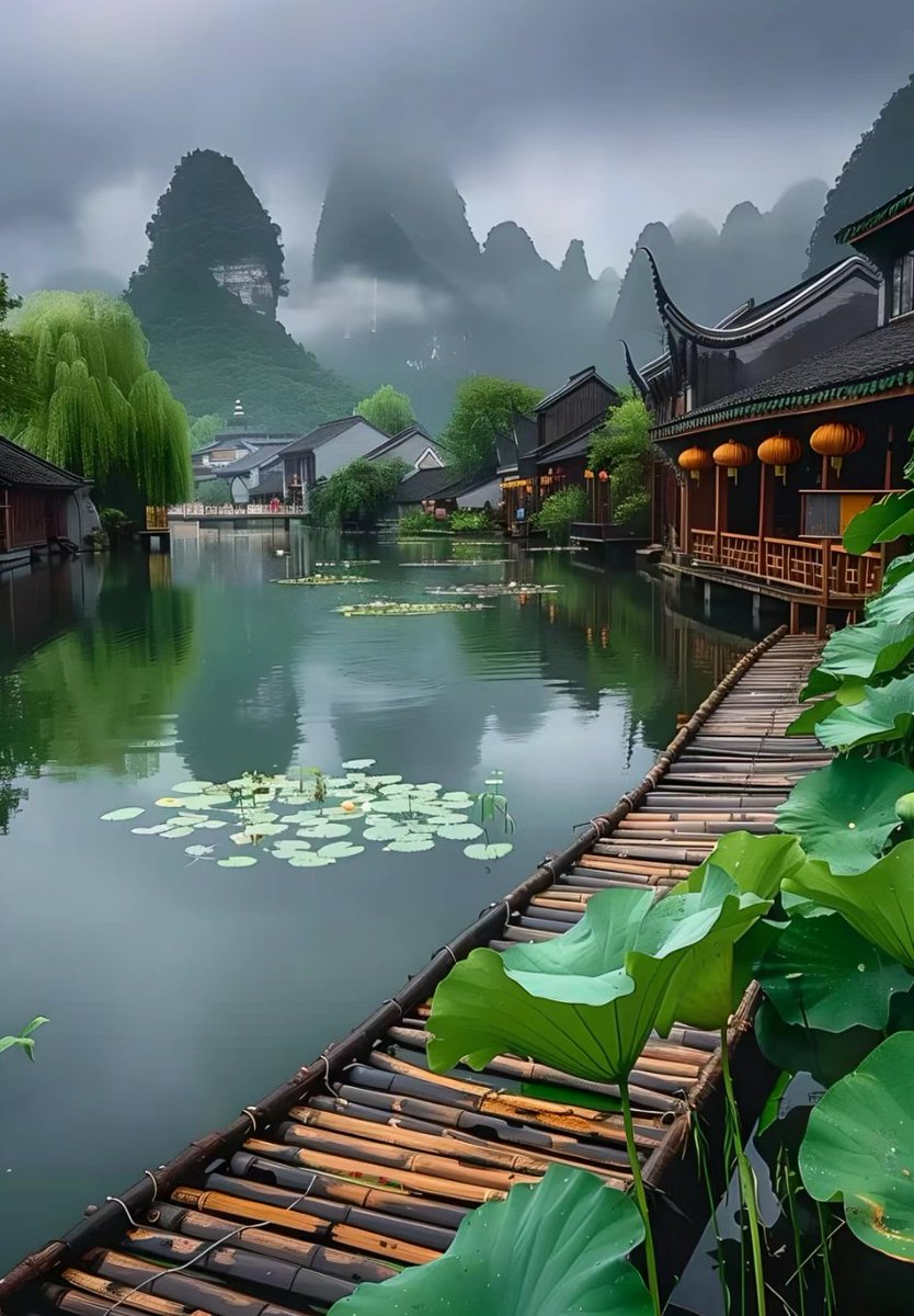 Beautiful scenery of lakes and mountain
看一湖春色，听一方心音。