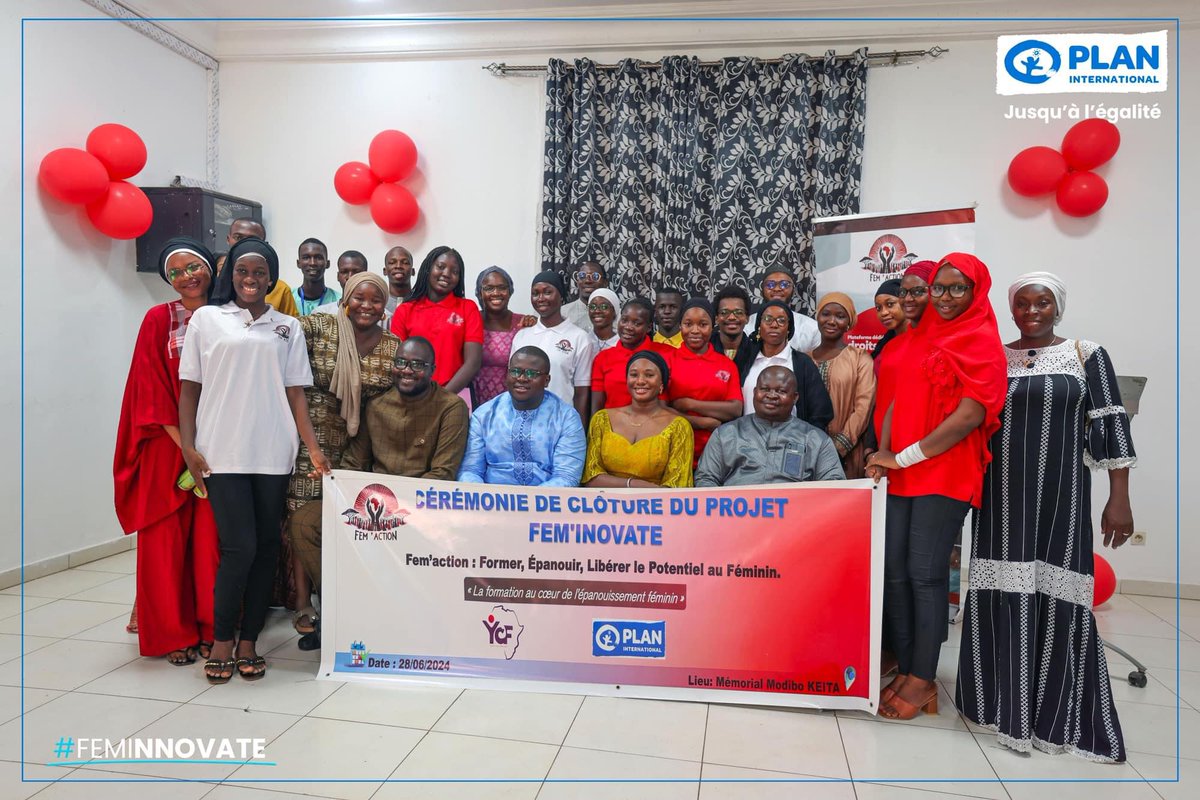 FemAction223's tweet photo. 🎉 Clôture du projet #FemInnovate 🎉 Félicitations à nos incroyables participantes pour leur engagement et leurs réalisations ! Merci à nos partenaires et à l'équipe de #Femaction pour leur soutien. Continuons à encourager l'entrepreneuriat féminin au Mali !
#YCF3 https://t.co/gOt6rFSPAO