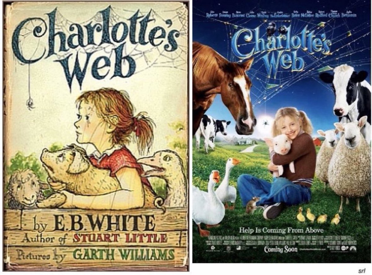 SaveRedlandLibr's tweet photo. 12:50pm TODAY on @Film4
The 2006 #Fantasy #Comedy #Drama film🎥 “Charlotte’s Web” directed by #GaryWinick and written by #SusannahGrant & #KareyKirkpatrick
Based on #EBWhite’s 1952 novel📖
🌟#DakotaFanning #KevinAnderson #BeauBridges
+ the voices of #JuliaRoberts & more https://t.co/Aluic3QK5t
