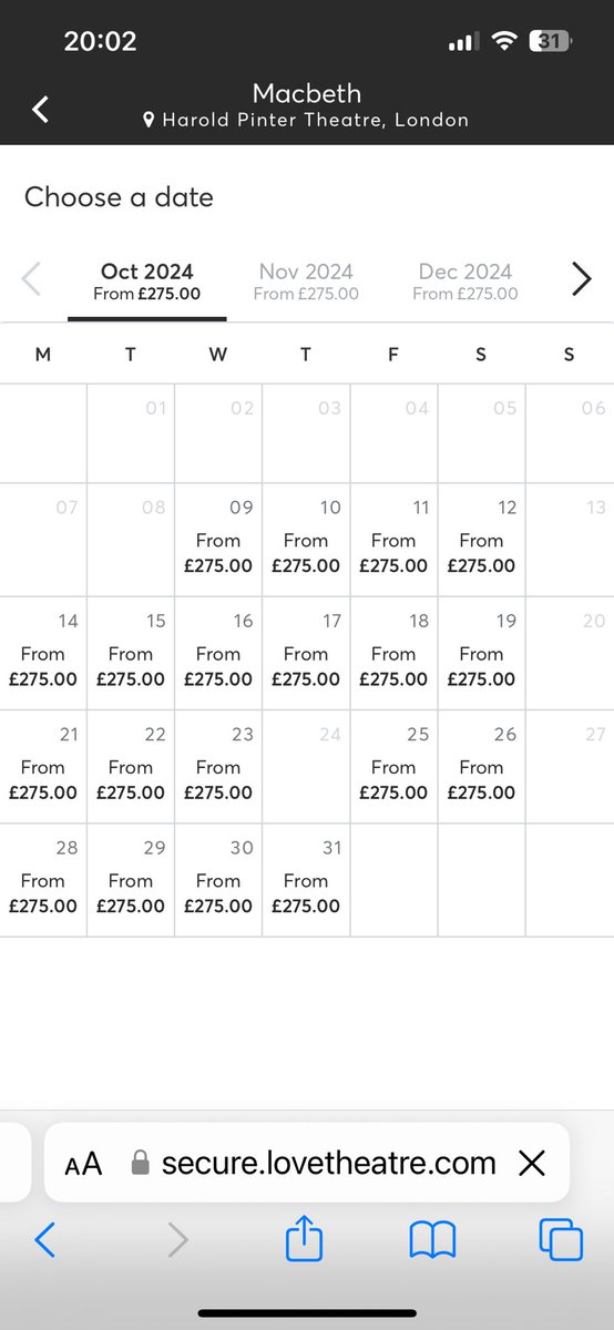 einspluszwei's tweet image. 2/2 BUT for £275 it is not sold out on a ticket agent site? Availability every night. With this as our set play it would have been great to give year 10 and 11 a West End theatre experience.  (I know other options are available!) #unfair #pricedout #engchatuk #bbconeshow