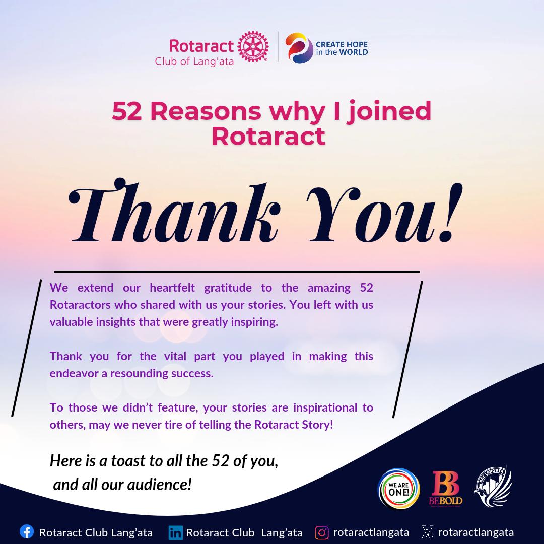 RacLangata's tweet photo. About a year ago, we started this journey and 52 episodes later we can look back and applaud the success.👏🏾 

Our objective, to tell 52 different stories from Rotarians and Rotaractors to inspire, educate and tell the world a life of a Rotaractor. https://t.co/u4MKaRnGWt