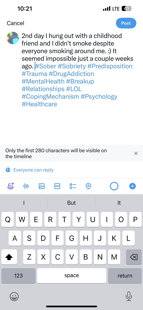 StrayTurtle's tweet image. 2nd day I hung out with a childhood friend and I didn’t smoke despite everyone smoking around me. :) It seemed impossible just a couple weeks ago. #Sober #Sobriety #Predisposition #Trauma #DrugAddiction #MentalHealth #Breakup #Relationships #LOL #CopingMechanism #Psychology