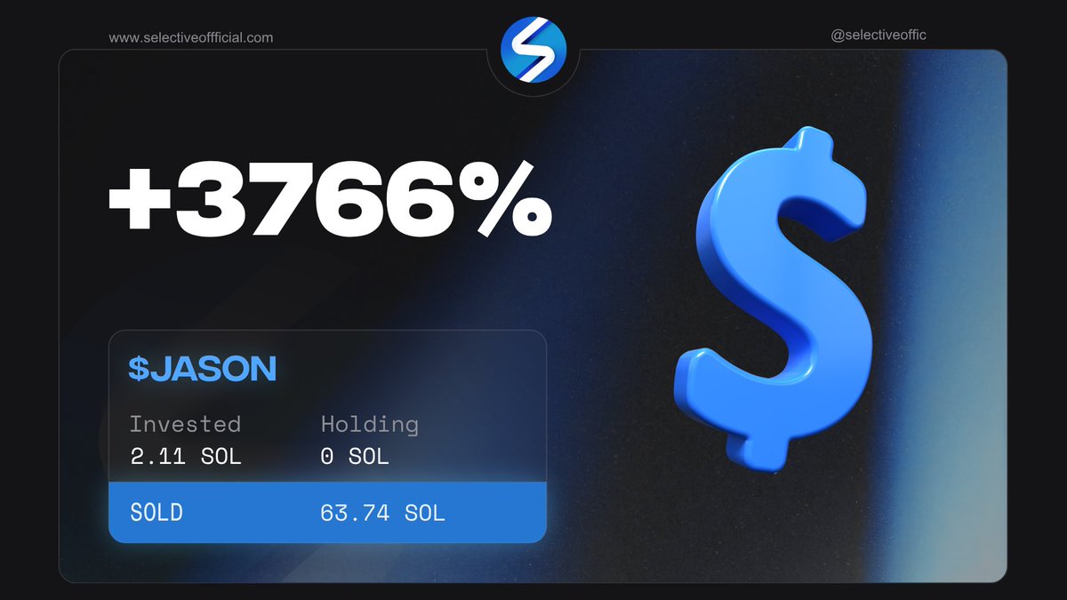 SelectiveOffic's tweet image. MVP 👑

Called at 90k ✅

discord.gg/selective