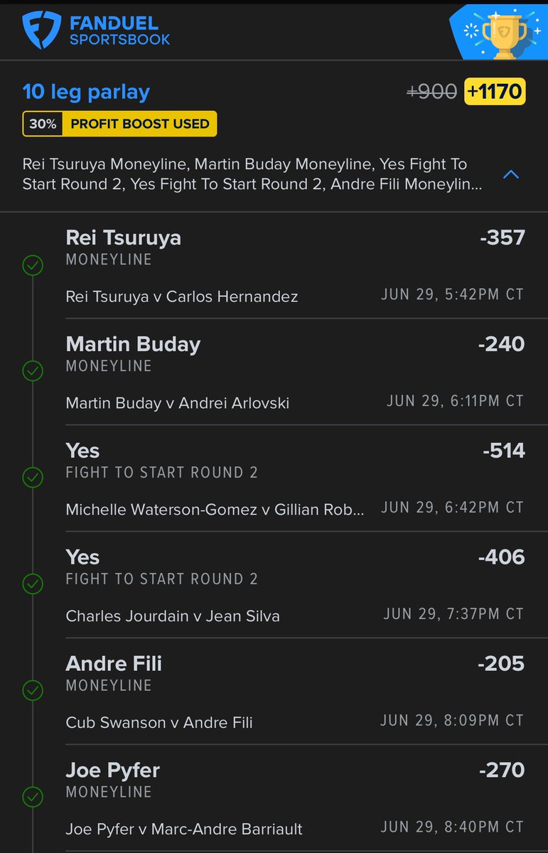 yuedanas's tweet photo. Easy work for the weekend cash #UFC #MMA #GAMBLINGX #GamblingTwiiter https://t.co/2HNZlob1qD