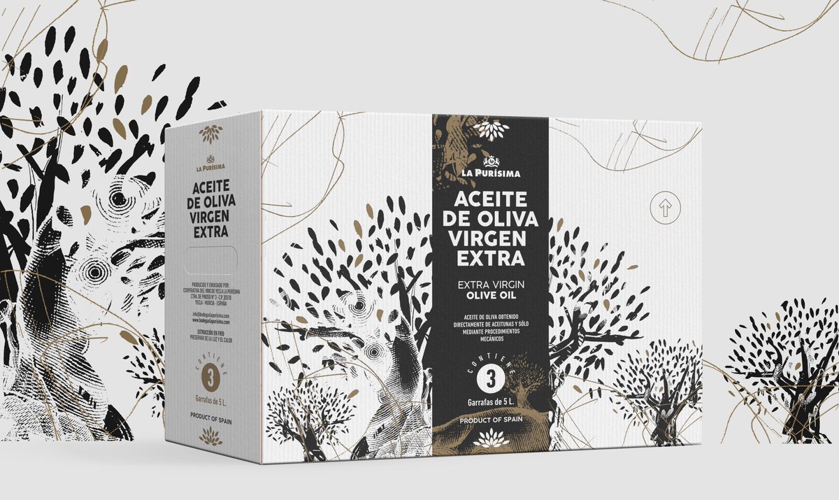 armoder1's tweet image. Proyecto de creatividad y diseño realizado por nuestro Studio Armoder • Packaging &amp;amp; label design • Aceite de oliva virgen extra para @bodegaspurisima #armoderdesign #bodegaslapurisima #yecla #murcia #designGiovanniAcquaviva #aceitedeoliva  lnkd.in/d9w-jU2q